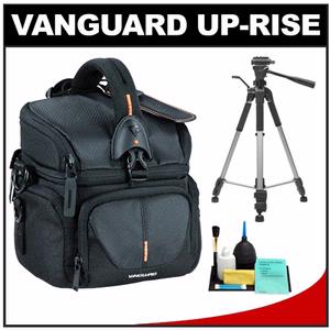 Vanguard Up-Rise 15 Digital SLR Camera Bag/Case (Black) with Deluxe Photo/Video Tripod + Accessory Kit - Digital Cameras and Accessories - Hip Lens.com