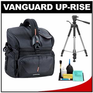 Vanguard Up-Rise 18 Digital SLR Camera Bag/Case (Black) with Deluxe Photo/Video Tripod + Accessory Kit - Digital Cameras and Accessories - Hip Lens.com