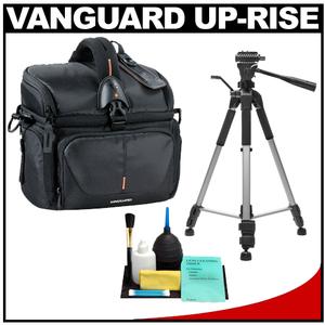 Vanguard Up-Rise 22 Digital SLR Camera Bag/Case (Black) with Deluxe Photo/Video Tripod + Accessory Kit - Digital Cameras and Accessories - Hip Lens.com