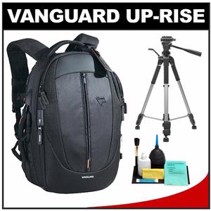 Vanguard Up-Rise 45 Digital SLR Camera Backpack Case (Black) with Deluxe Photo/Video Tripod + Accessory Kit - Digital Cameras and Accessories - Hip Lens.com