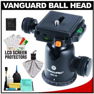 Vanguard SBH-50 Magnesium Alloy Ball Head with Quick Release Supports 13.2 lbs. / includes Accessory Kit - Digital Cameras and Accessories - Hip Lens.com