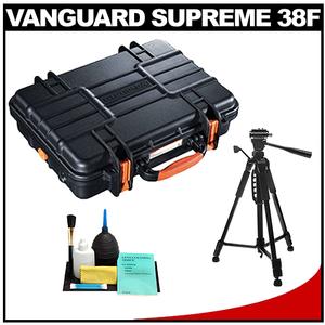 Vanguard Supreme 38F Waterproof and Airtight Hard Case with Foam with Tripod + Cleaning Kit - Digital Cameras and Accessories - Hip Lens.com