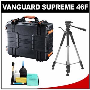 Vanguard Supreme 46F Waterproof and Airtight Hard Case with Foam with Tripod + Cleaning Kit - Digital Cameras and Accessories - Hip Lens.com