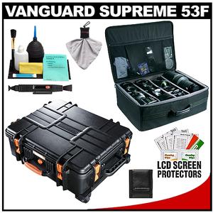 Vanguard Supreme 53F Waterproof and Airtight Hard Case with Foam & Wheels with Divider Bag + Accessory Kit - Digital Cameras and Accessories - Hip Lens.com