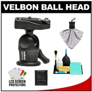 Velbon QHD-51Q Aluminum Ball Head with Quick Release with Cleaning Accessory Kit - Digital Cameras and Accessories - Hip Lens.com