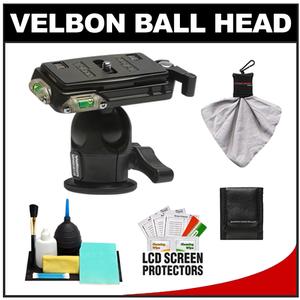 Velbon QHD-61Q Magnesium Ball Head with Quick Release with Cleaning Accessory Kit - Digital Cameras and Accessories - Hip Lens.com