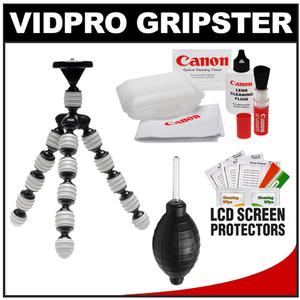 Vidpro GP-22 Gripster II Flexible Digital SLR Camera Tripod with Canon Camera & Lens Cleaning Accessory Kit - Digital Cameras and Accessories - Hip Lens.com