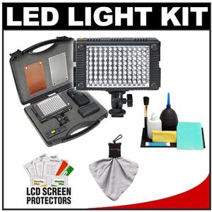 Vidpro 9-Piece Pro Photo/Video LED Light Kit with Battery  Charger  Diffusers & Case with Cleaning & Accessory Kit - Digital Cameras and Accessories - Hip Lens.com