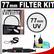 Vivitar 77mm UV Glass Filter with LensPen + CapKeeper + Lens Cleaning Kit