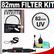 Vivitar 82mm UV Glass Filter with Filter Case + CapKeeper + Lens Cleaning Kit