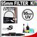 Vivitar 95mm UV Glass Filter with Filter Case + CapKeeper + Lens Cleaning Kit