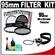 Vivitar 95mm (UV + Circular Polarizer) Glass Filter with Filter Case + CapKeeper + Lens Cleaning Kit