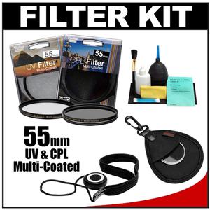 Vivitar Series 1 55mm Multi-Coated UV & Circular Polarizer Glass Filter with Filter Case + CapKeeper + Cleaning Kit - Digital Cameras and Accessories - Hip Lens.com