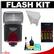 Vivitar Series 1 DF-383 Power Zoom AF Flash (For Canon EOS E-TTL) with (4) AA Batteries & Charger + Bounce Reflector + Accessory Kit