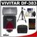 Vivitar Series 1 DF-383 Power Zoom AF Flash (for Nikon i-TTL) with (4) AA Batteries & Charger + Case + Tripod + Accessory Kit