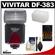 Vivitar Series 1 DF-383 Power Zoom AF Flash (for Nikon i-TTL) with (4) AA Batteries & Charger + Flash Diffuser + Accessory Kit