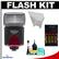 Vivitar Series 1 DF-383 Power Zoom AF Flash (for Olympus/Panasonic) with (4) AA Batteries & Charger + Bounce Reflector + Accessory Kit
