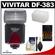 Vivitar Series 1 DF-383 Power Zoom AF Flash (for Olympus/Panasonic) with (4) AA Batteries & Charger + Flash Diffuser + Accessory Kit
