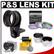 Zeikos Universal Lens Adapter for Compact Digital Cameras with 0.5x Wide Angle & 2x Telephoto Lenses + (3) Filters + Accessory Kit