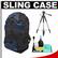 Zeikos ZE-BP2-BL Deluxe Sling Digital SLR Camera Backpack Case (Black/Blue) with Tripod + Cleaning Kit