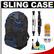 Zeikos ZE-BP2-BL Deluxe Sling Digital SLR Camera Backpack Case (Black/Blue) with Lenspens + Screen Protectors + Cleaning Kit