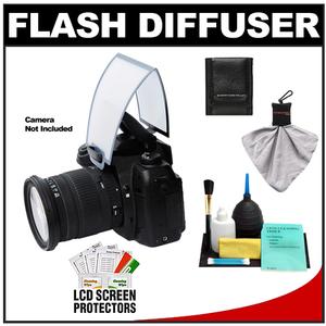 Zeikos Universal Soft Screen Pop-Up Flash Diffuser with Cleaning Accessory Kit - Digital Cameras and Accessories - Hip Lens.com