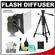 Zeikos Universal Soft Box Flash Diffuser with Deluxe Photo/Video Tripod + Accessory Kit