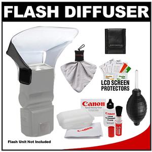 Zeikos Professional Pocket Flash Bouncer with Canon Camera & Lens Cleaning Kit - Digital Cameras and Accessories - Hip Lens.com