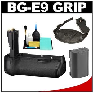 Zeikos BG-E9 Battery Grip for EOS 60D Digital SLR Camera with Battery + Wrist Strap + Cleaning Kit - Digital Cameras and Accessories - Hip Lens.com