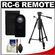 Zeikos RC-6 Wireless Shutter Release Remote Control for Canon Digital SLR Cameras with Tripod + Cleaning Kit for Rebel XSi, T1i, T2i, T3i, T4i & EOS M, 60D, 7D, 5D Mark III