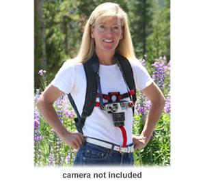 Keyhole Hands-Free Camera Strap Harness (Red) - Digital Cameras and Accessories - Hip Lens.com