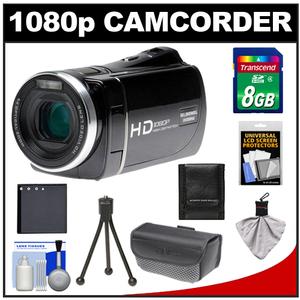 Bell & Howell DV1200HD 1080p High Definition ZoomTouch Digital Video Camcorder with 8GB Card + Battery + Cleaning Kit - Digital Cameras and Accessories - Hip Lens.com