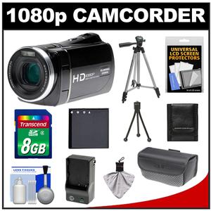 Bell & Howell DV1200HD 1080p High Definition ZoomTouch Digital Video Camcorder with 8GB Card + Battery + Tripod + Cleaning Kit - Digital Cameras and Accessories - Hip Lens.com