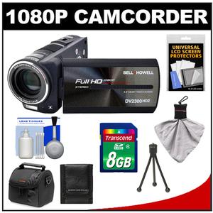 Bell & Howell DV2300HDZ 23x 1080p HD Digital Video Camera Camcorder with 8GB Card + Case + Accessory Kit