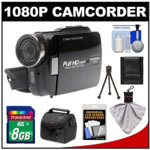Bell & Howell DV3HD ZoomTouch 1080p HD High Definition Digital Video Camcorder & Case with 8GB Card + Case + Cleaning Accessory Kit - Digital Cameras and Accessories - Hip Lens.com