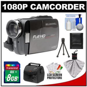 Bell & Howell DV5HDZ ZoomTouch 1080p HD High Definition Digital Video Camcorder & Case with 8GB Card + Case + Cleaning Accessory Kit - Digital Cameras and Accessories - Hip Lens.com