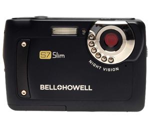 Bell & Howell S7 Slim Digital Camera with Infrared Night Vision (Black) with Pouch & 2GB Card - Digital Cameras and Accessories - Hip Lens.com