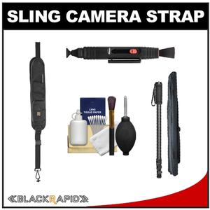 BlackRapid RS-5 Sling Camera Strap with Extra Storage Pockets with Monopod + Cleaning & Accessory Kit - Digital Cameras and Accessories - Hip Lens.com