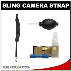 BlackRapid RS-7 Sling Camera Strap with Ergonomic Curved Design with Nikon Cleaning Kit - Digital Cameras and Accessories - Hip Lens.com