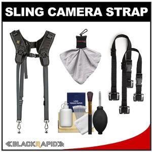 BlackRapid RS DR-1 Sling Double Camera Strap with (2) BlackRapid BRAD MODs + Cleaning & Accessory Kit - Digital Cameras and Accessories - Hip Lens.com