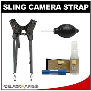 BlackRapid RS DR-1 Sling Double Camera Strap with Nikon Cleaning Kit - Digital Cameras and Accessories - Hip Lens.com