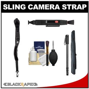 BlackRapid RS-W1 Women's Camera Strap (Classic Floral) with Monopod + Cleaning & Accessory Kit - Digital Cameras and Accessories - Hip Lens.com