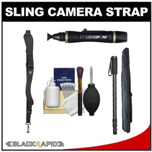 BlackRapid RS-W1B Women's Ballistic Sling Camera Strap with Monopod + Cleaning & Accessory Kit - Digital Cameras and Accessories - Hip Lens.com