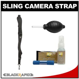 BlackRapid RS-W1B Women's Ballistic Sling Camera Strap with Nikon Cleaning Kit - Digital Cameras and Accessories - Hip Lens.com