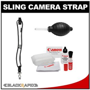 BlackRapid RS-W1 Women's Ballistic Nylon Camera Strap (White) with Canon Cleaning Kit - Digital Cameras and Accessories - Hip Lens.com