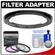 Bower FA-DC67A Adapter Ring for Canon PowerShot SX30 IS & SX40 HS Digital Camera (67mm) with 3 (UV/CPL/FLD) Filters + Cleaning Kit