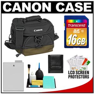Canon 100EG Digital SLR Camera Case - Gadget Bag with LP-E8 Battery + 16GB SD Card + Accessory Kit - Digital Cameras and Accessories - Hip Lens.com