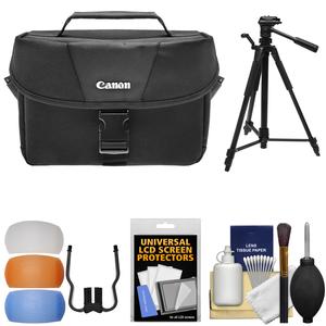 Canon 100ES DSLR & Video Camera Case with Tripod + Flash Diffusers + Kit Canon 100ES DSLR & Video Camera Case with Tripod + Flash Diffusers + Kit