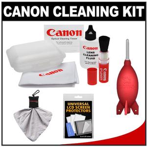 Canon Optical Digital Camera & Lens Cleaning Kit (Brush  Microfiber Cloth  Fluid & Tissue) with Giottos Rocket-Air Blower + Accessory Kit - Digital Cameras and Accessories - Hip Lens.com