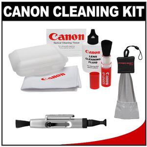 Canon Optical Digital Camera & Lens Cleaning Kit (Brush  Microfiber Cloth  Fluid & Tissue) with Spudz Cloth + Mini Lenspen - Digital Cameras and Accessories - Hip Lens.com